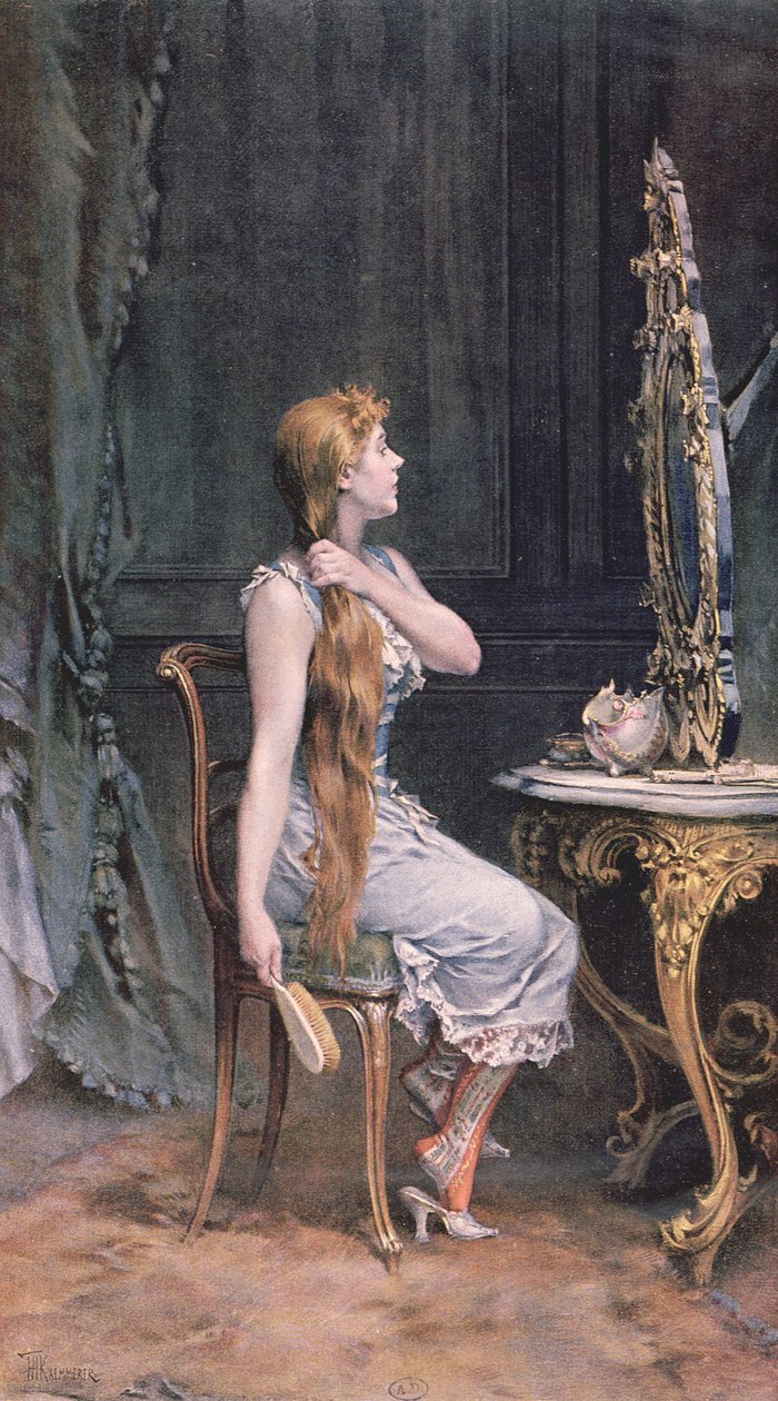 Złote włosy, 1894 autorstwa Frederik Hendrik Kaemmerer