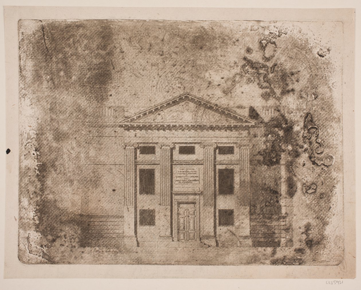Królewski Fasada Teatru autorstwa Frederik Ludvig  Bradt