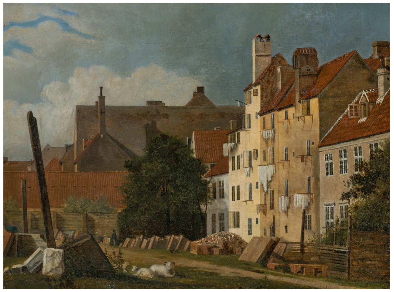 Widok na Marmorpladsen, Kopenhaga (część Marmorpladsen w Kopenhadze) autorstwa Frederik Sødring