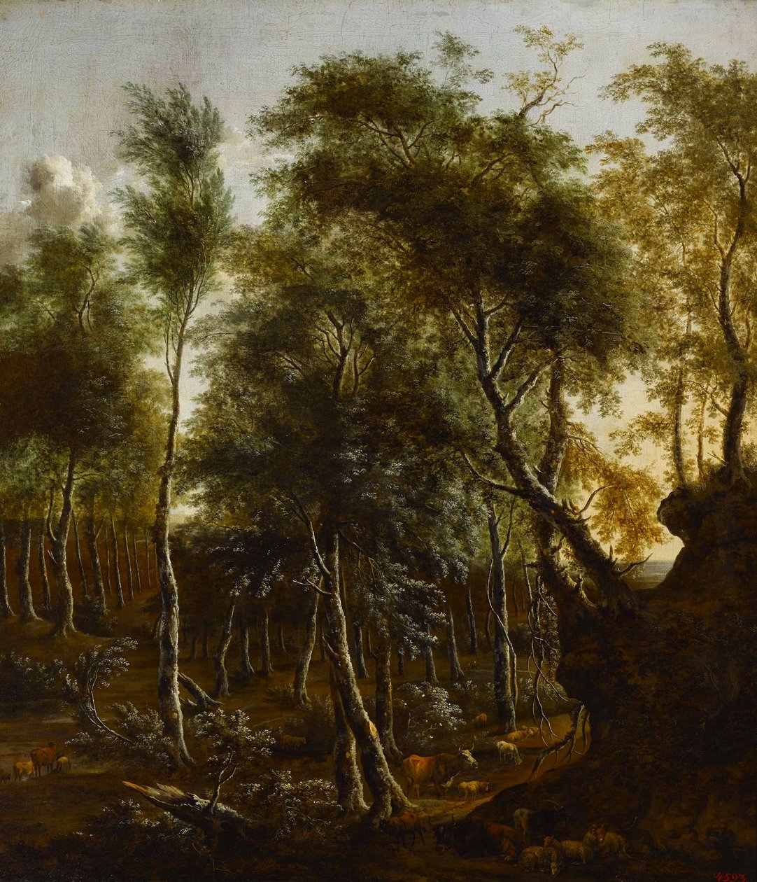 Zalesiony krajobraz autorstwa Frederik de Moucheron