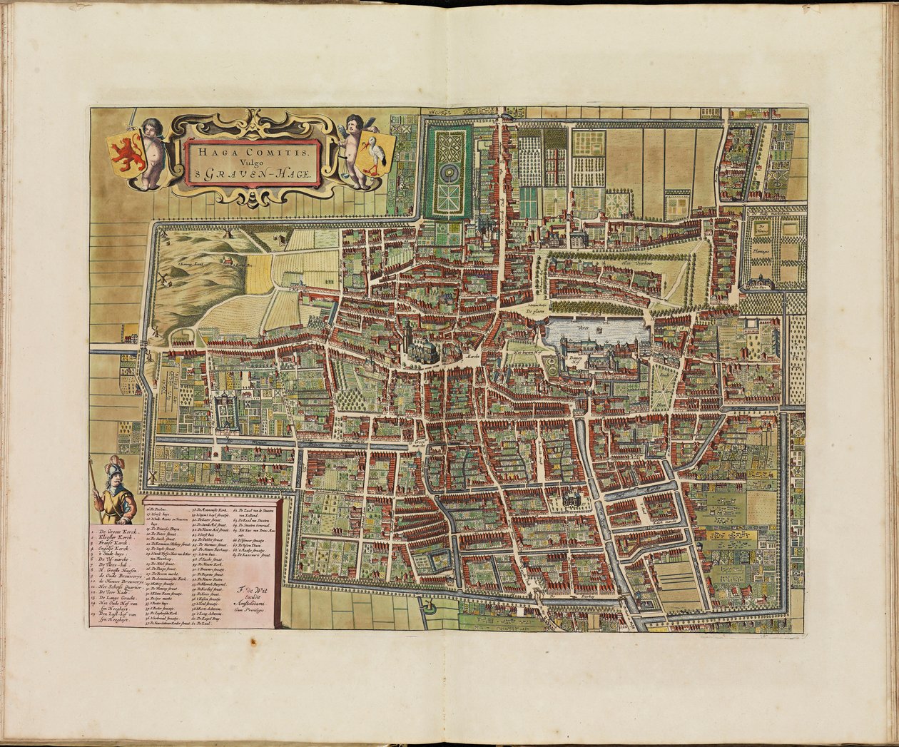 Theatrum ichnographicum omnium urbium et præcipuorum oppidorum Belgicarum XVII Provinciarum peraccurate delineatarum. autorstwa Frederik de Wit