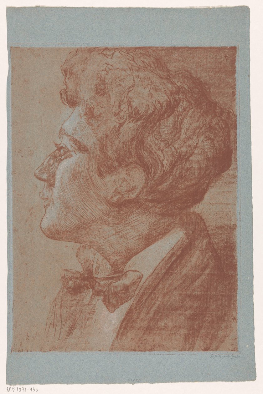 Portret nieznanego mężczyzny autorstwa Frederika Henriëtte Broeksmit (signed by artist)