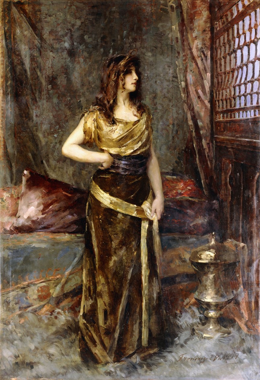Autoportret (olej na płótnie) autorstwa Frederique Vallet Bisson