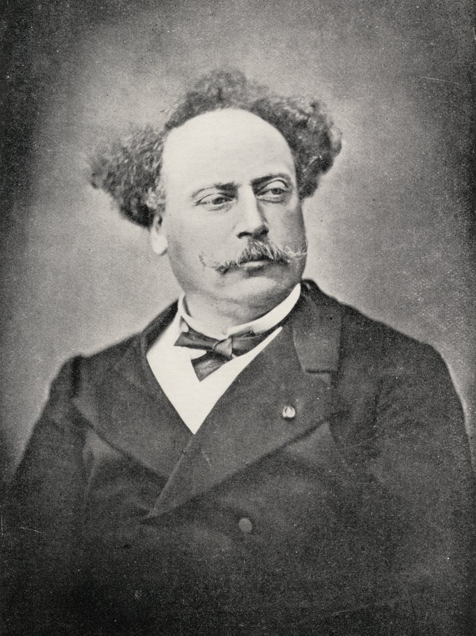 Alexandre Dumas Syn (1824-95) autorstwa French Photographer