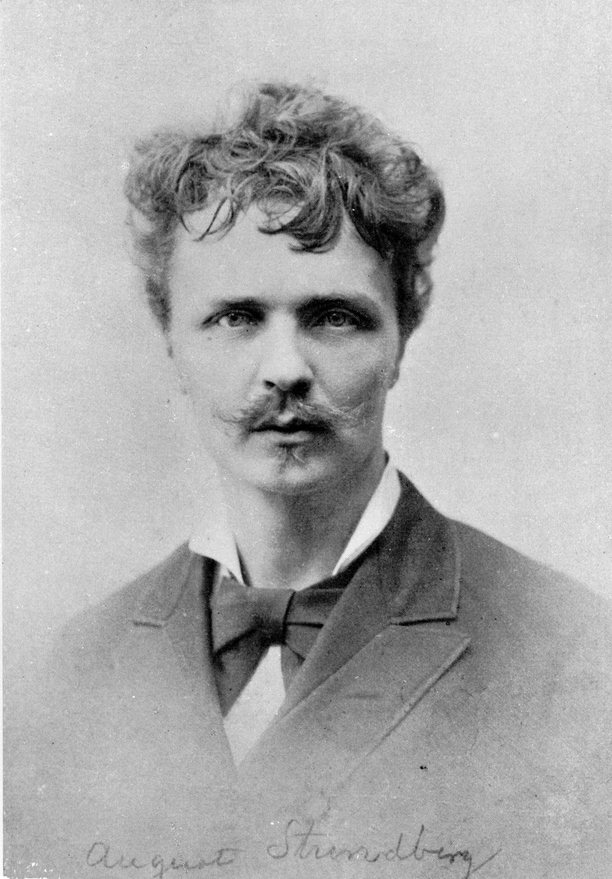 August Strindberg, 1 stycznia 1884 r. autorstwa French Photographer