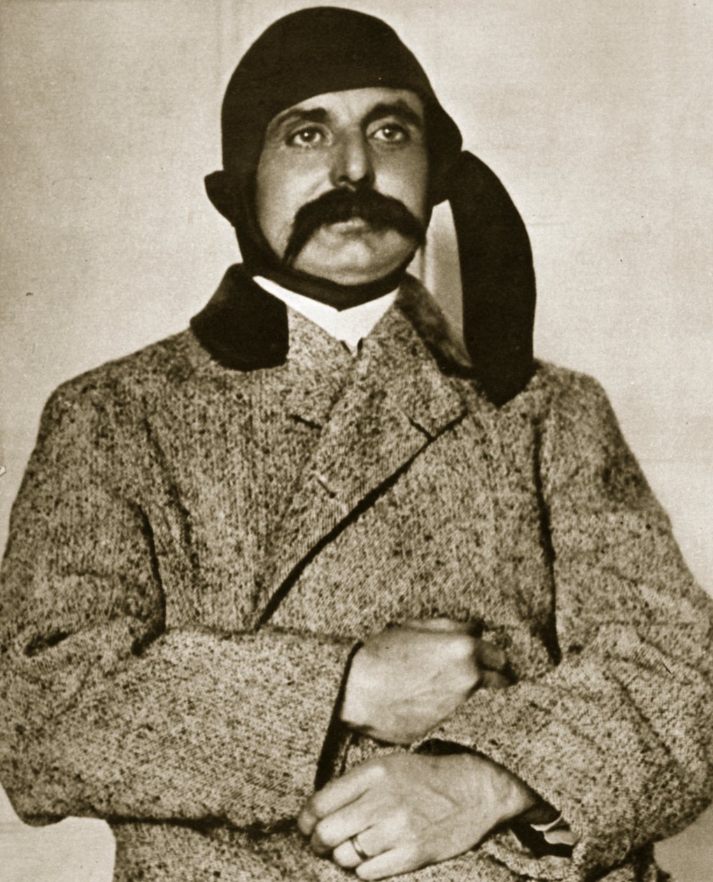 Bleriot: szczęśliwy bohater nieśmiertelnego lotu (fotograwiura) autorstwa French Photographer