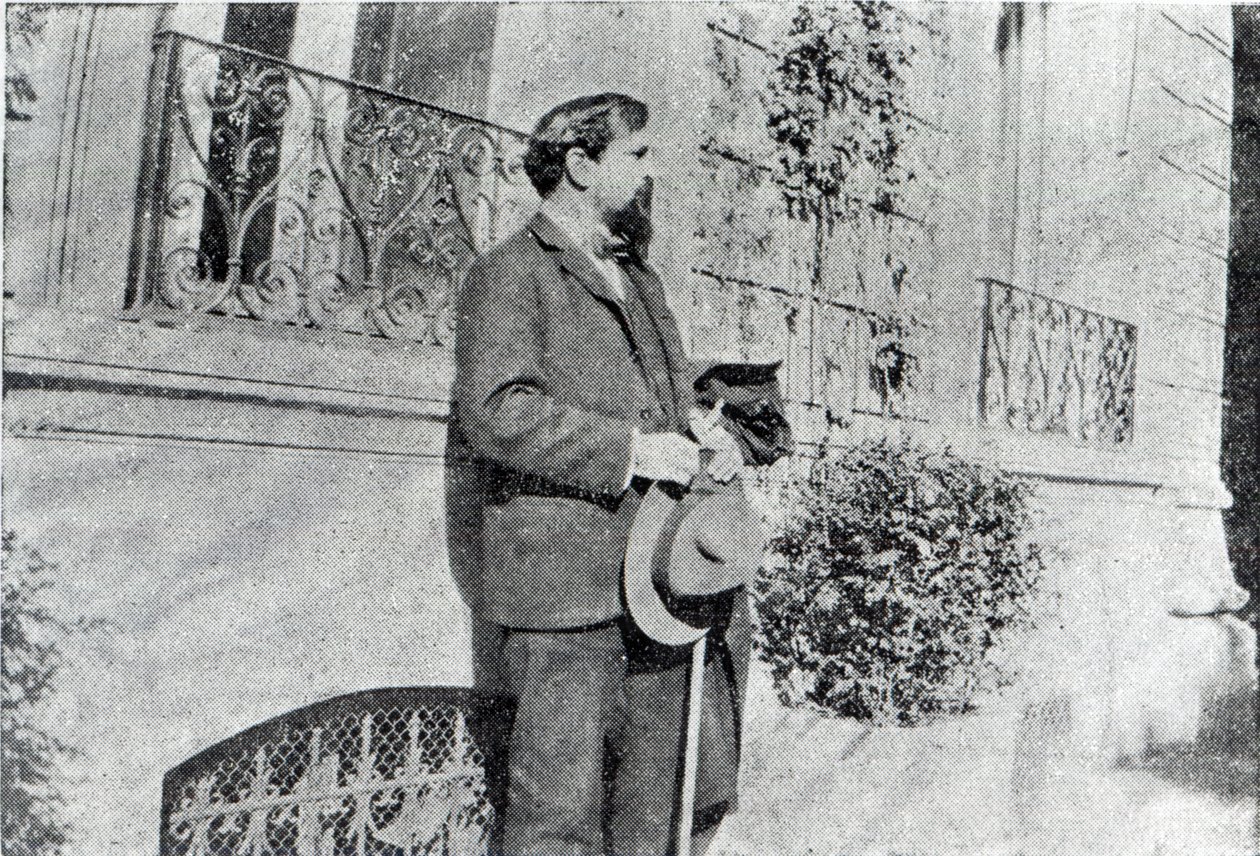 Claude Debussy w swoim ogrodzie autorstwa French Photographer
