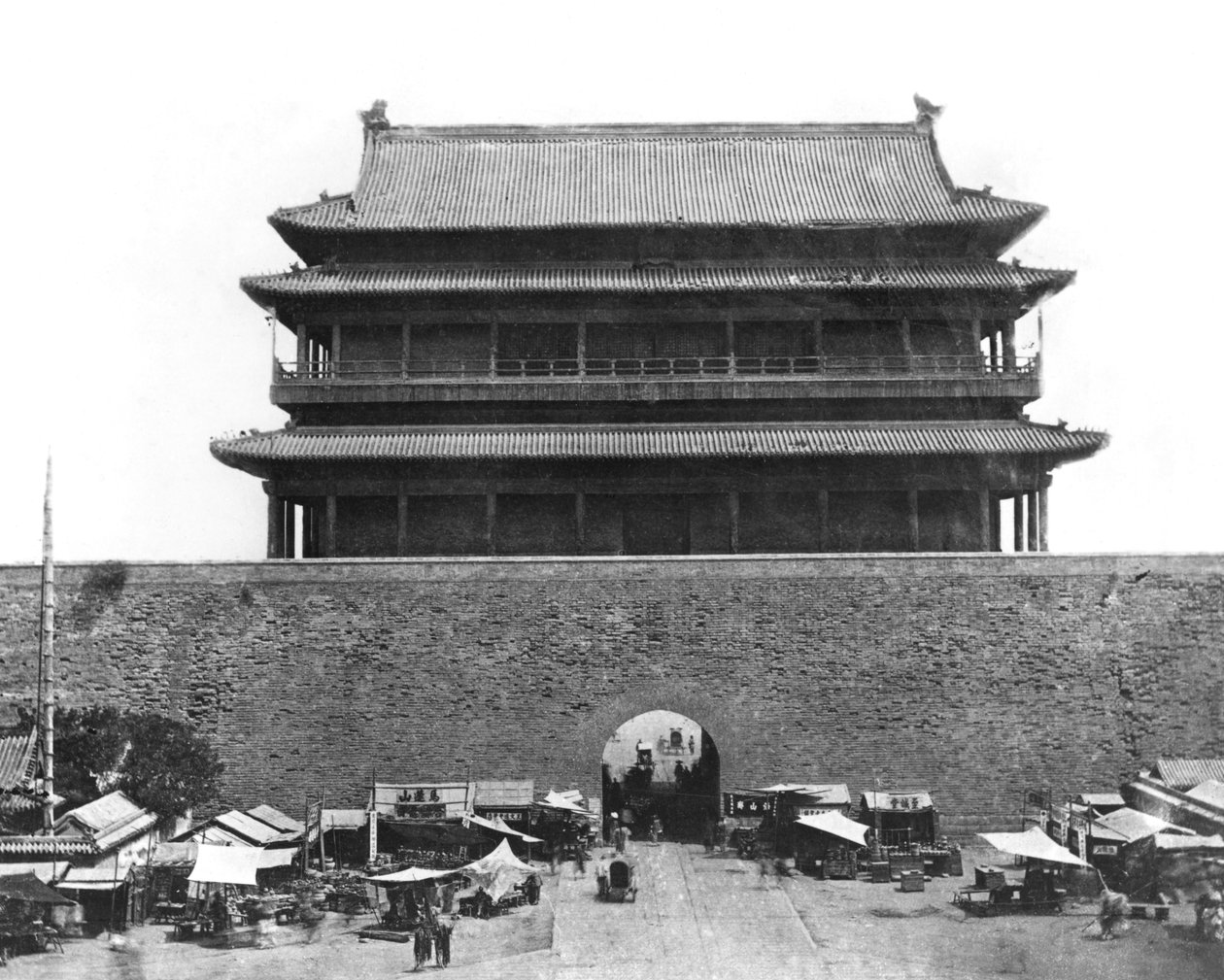 Wejście na ścianę wewnętrzną, Pekin, Chiny, ok. 1900 autorstwa French Photographer