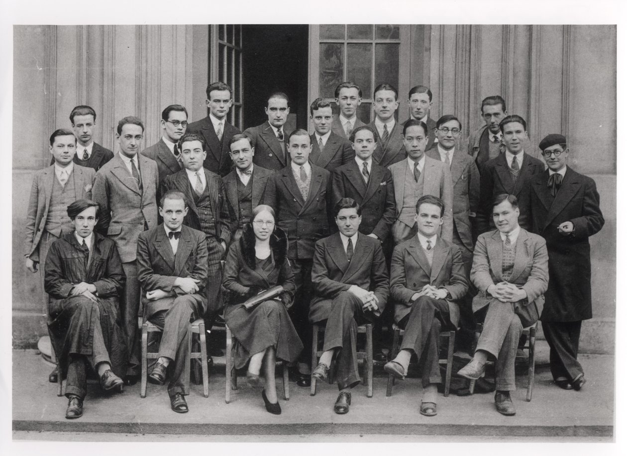 Klasa maturalna Ecole Normale Superieure, Paryż, 1931 autorstwa French Photographer