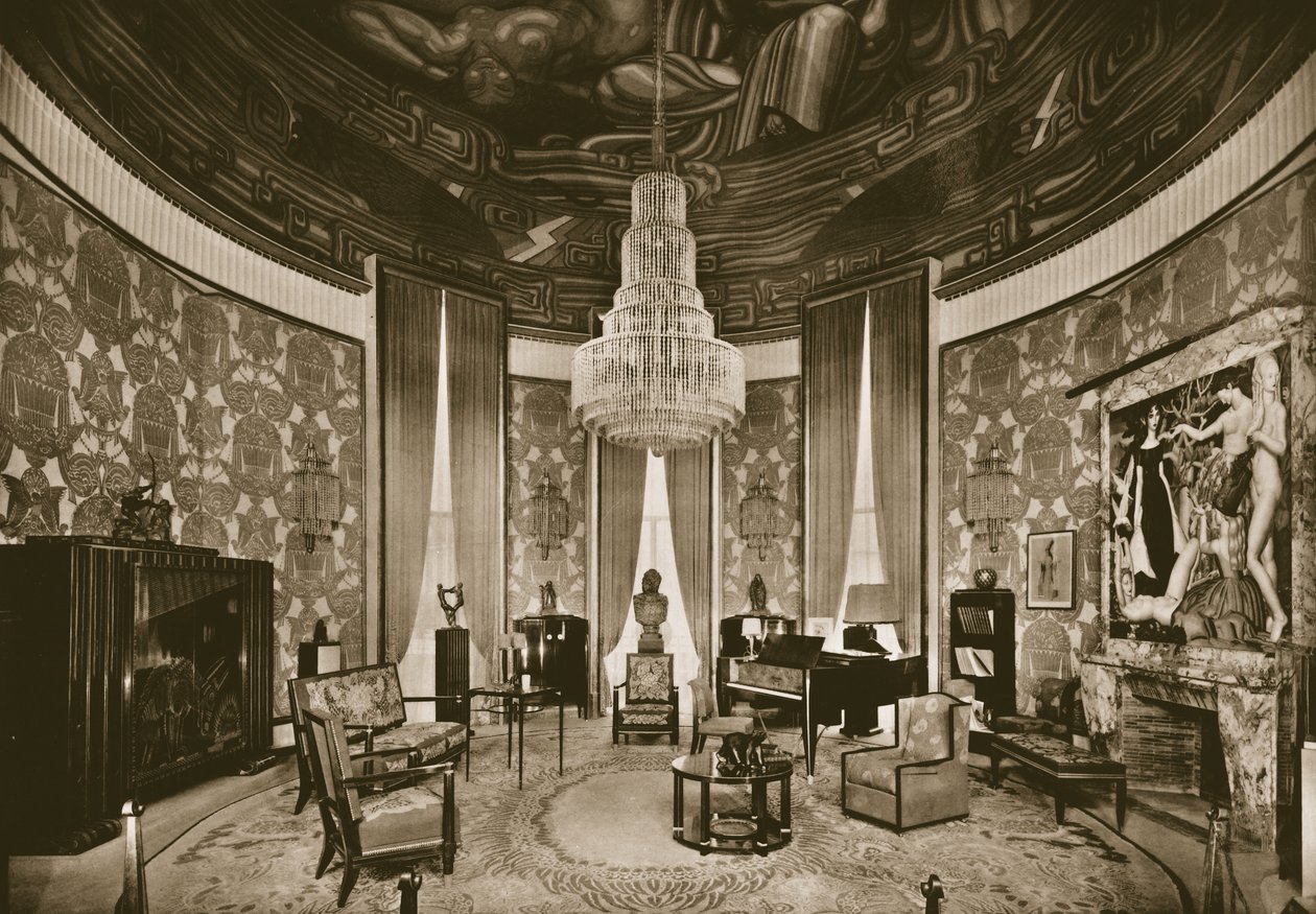 Wielki Salon, proj. Jacques-Emile Ruhlmann, 1925 autorstwa French Photographer