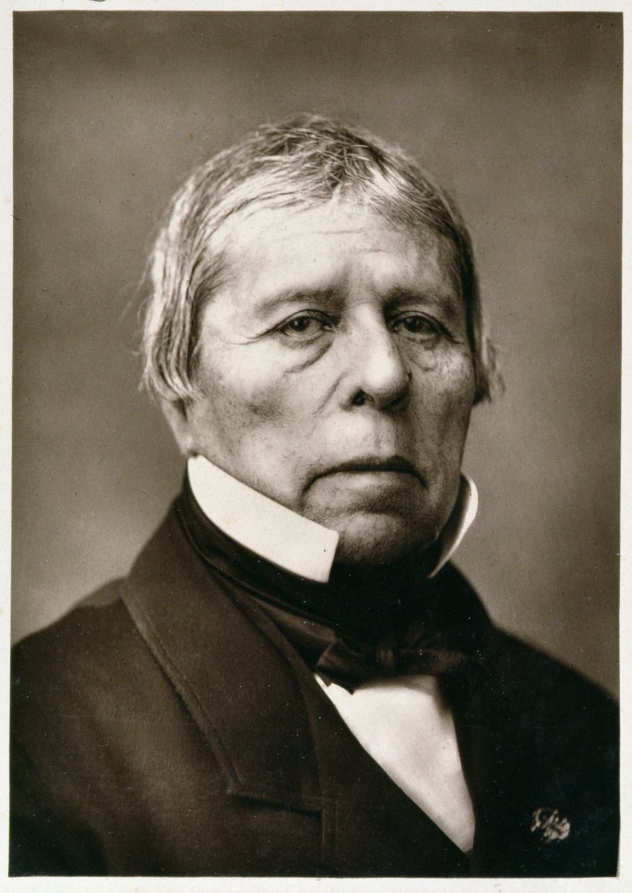 Jean Auguste Dominique Ingres (1780-1867), z Galerie Contemporaine, ok. 1874-78 autorstwa French Photographer