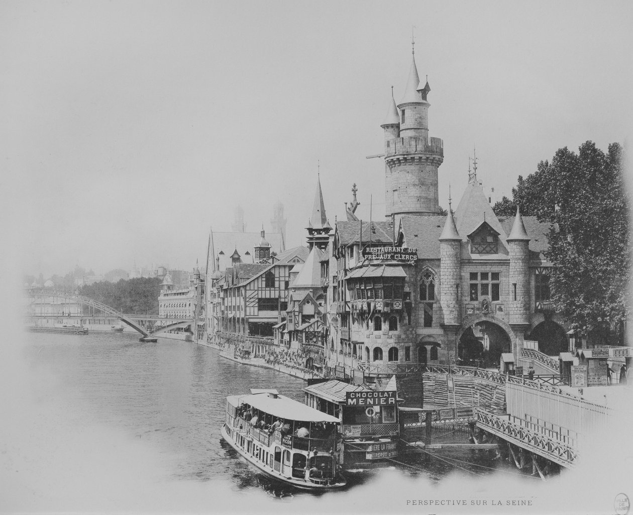 Restauracja Le Pre aux clercs - Wystawa Powszechna w Paryżu, 1900 autorstwa French Photographer