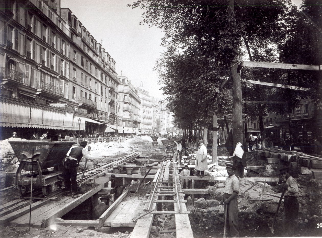 Pawła na stacji Ligne 1 paryskiego metra, 1903 r. autorstwa French Photographer