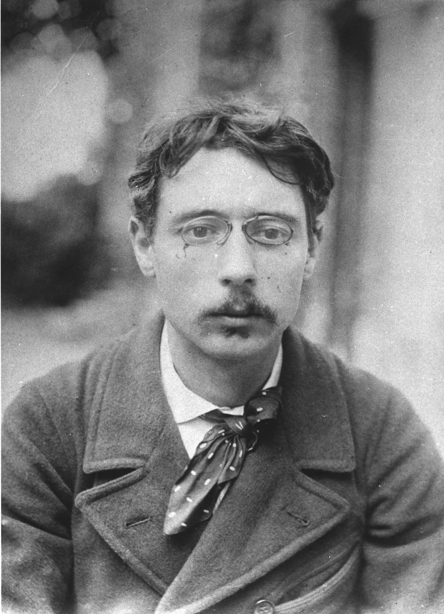Pierre Bonnard (1867-1947) w Relais, domu Natansonów w Villeneuve sur Yonne autorstwa French Photographer