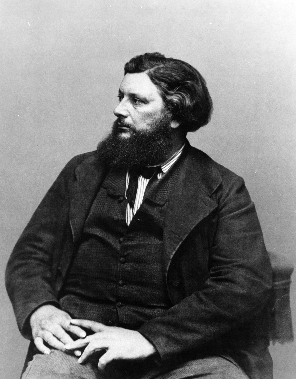 Portret Gustawa Courbeta, ok. 1865-70 autorstwa French Photographer