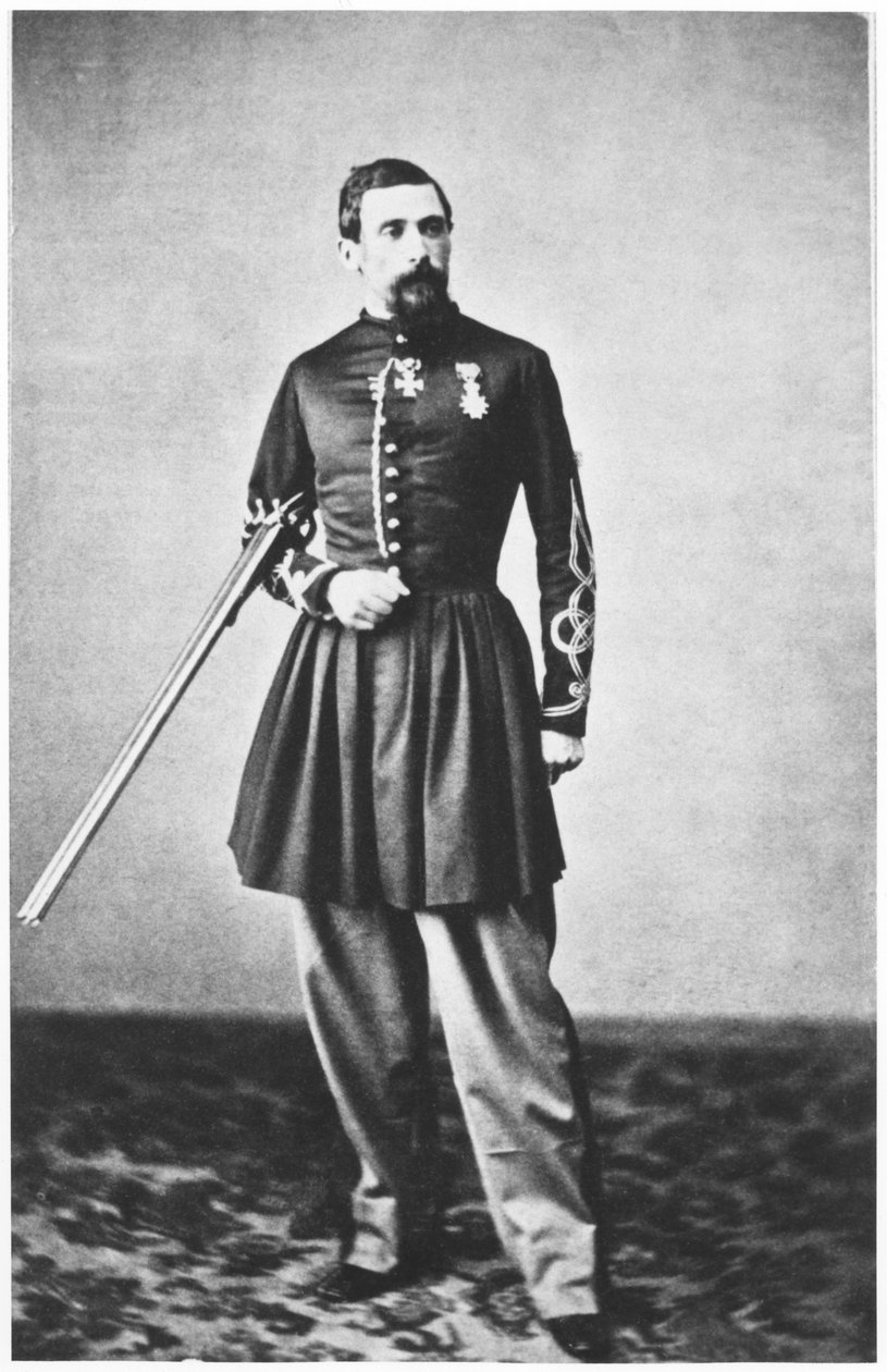 Portret Julesa Gerarda (1817-1864) porucznika 3 pułku Spahis autorstwa French Photographer