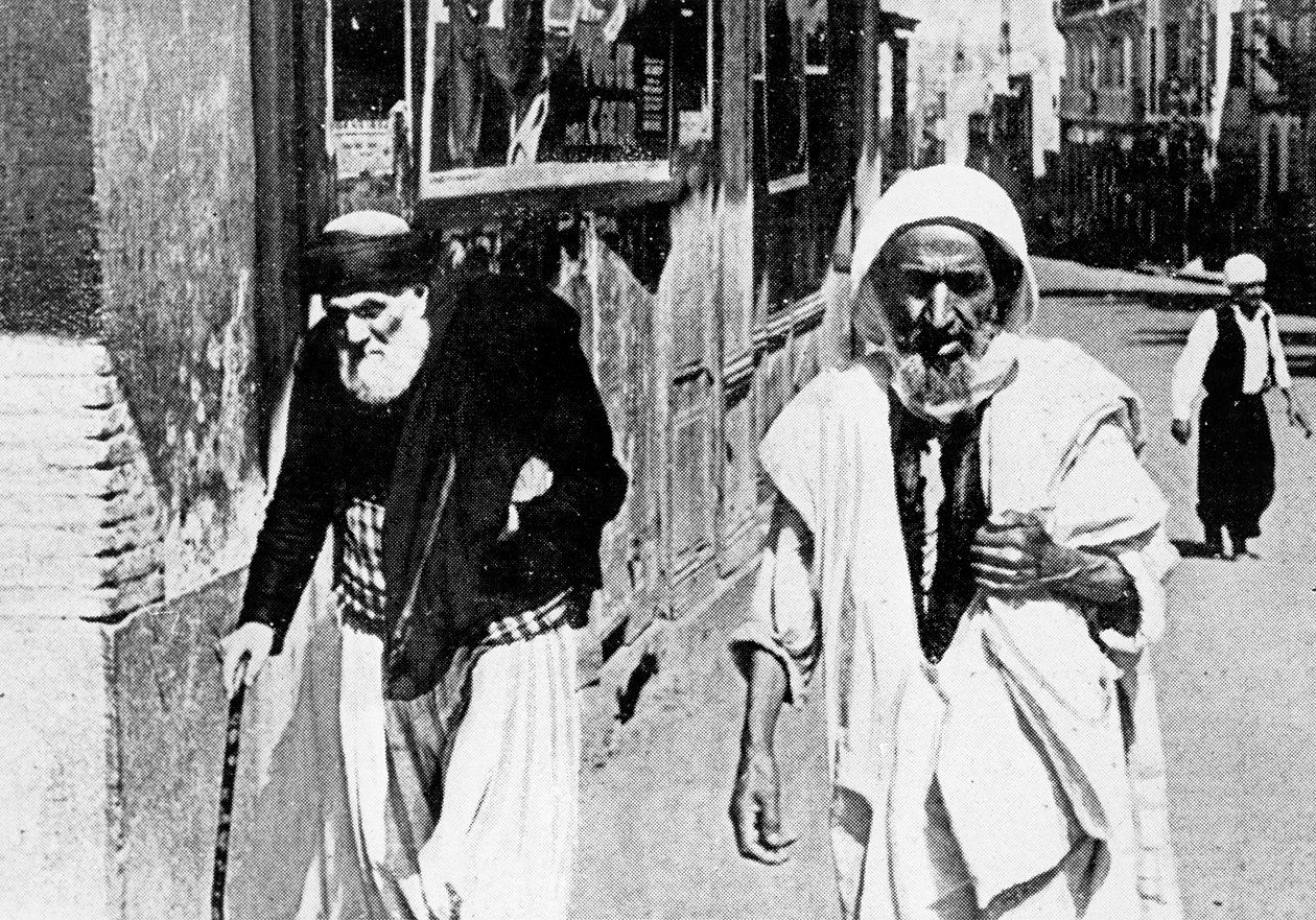 Obok siebie: Żyd i muzułmanin autorstwa French Photographer