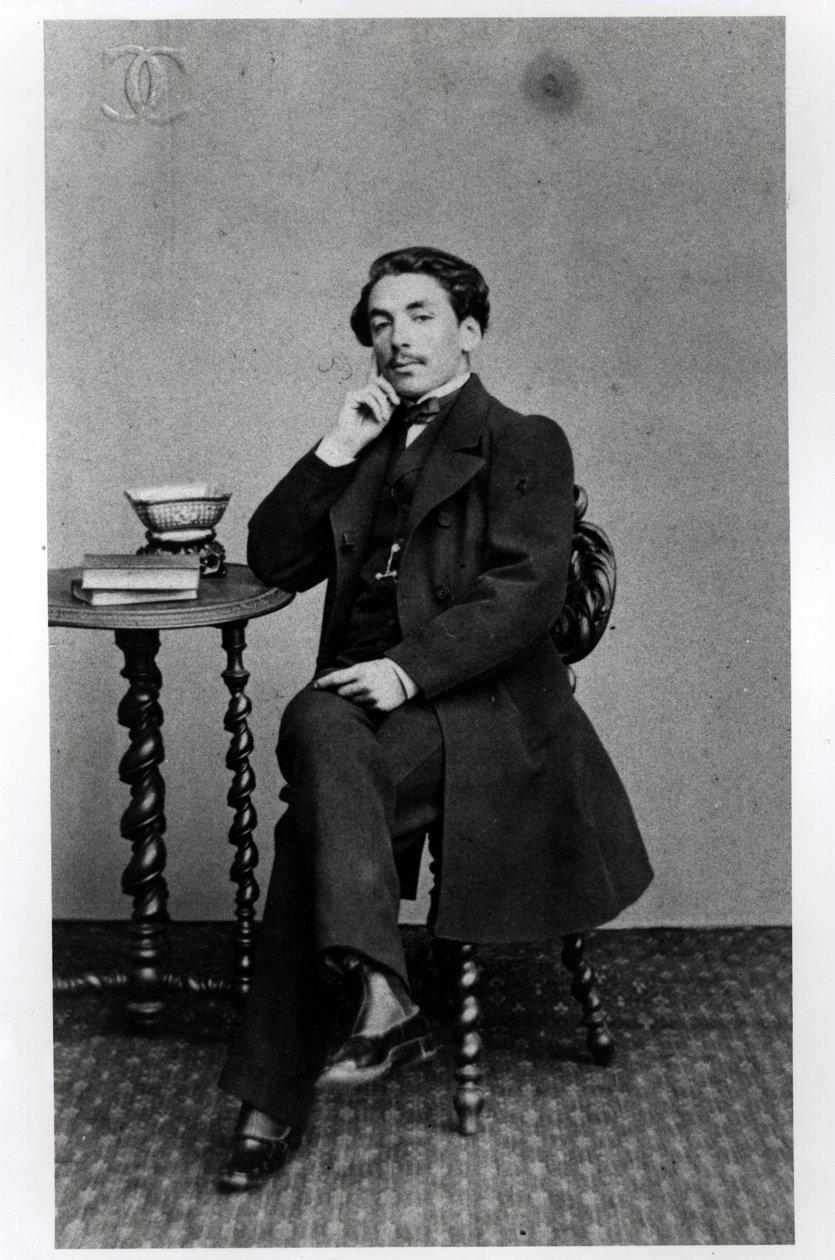 Stephane Mallarme (1842-98) lat 19 autorstwa French Photographer