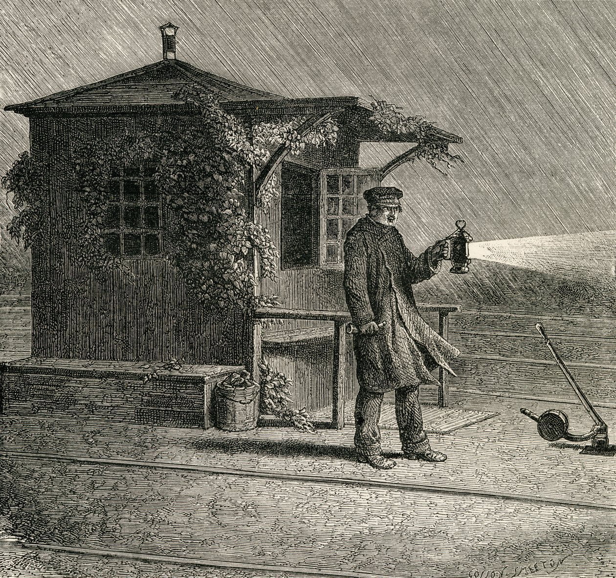 Francuski strzelec wyborowy pod koniec XIX wieku z „French Pictures” ks. Samuela G. Greena, opublikowany w 1878 r. autorstwa French School