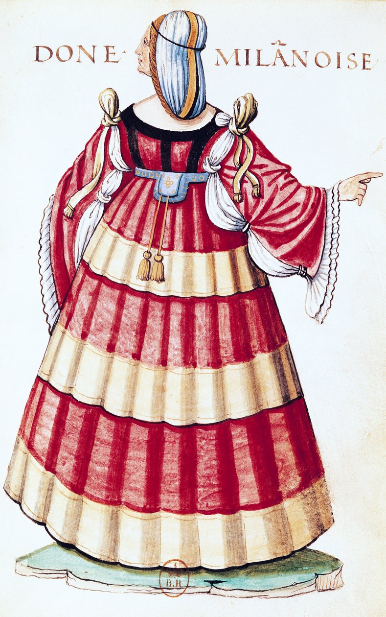 Dama z Mediolanu autorstwa French School