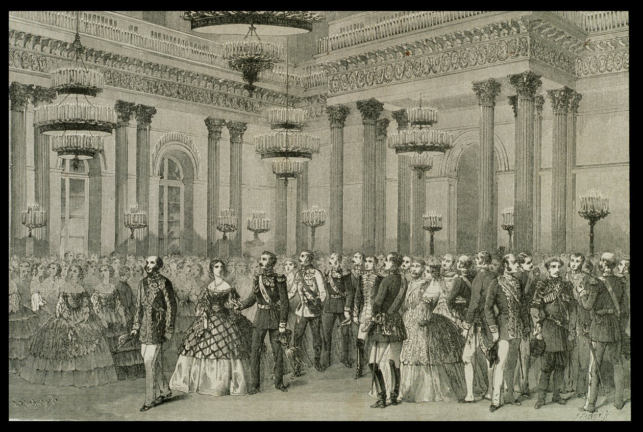 Bal petersburski w latach 60. XIX wieku autorstwa French School