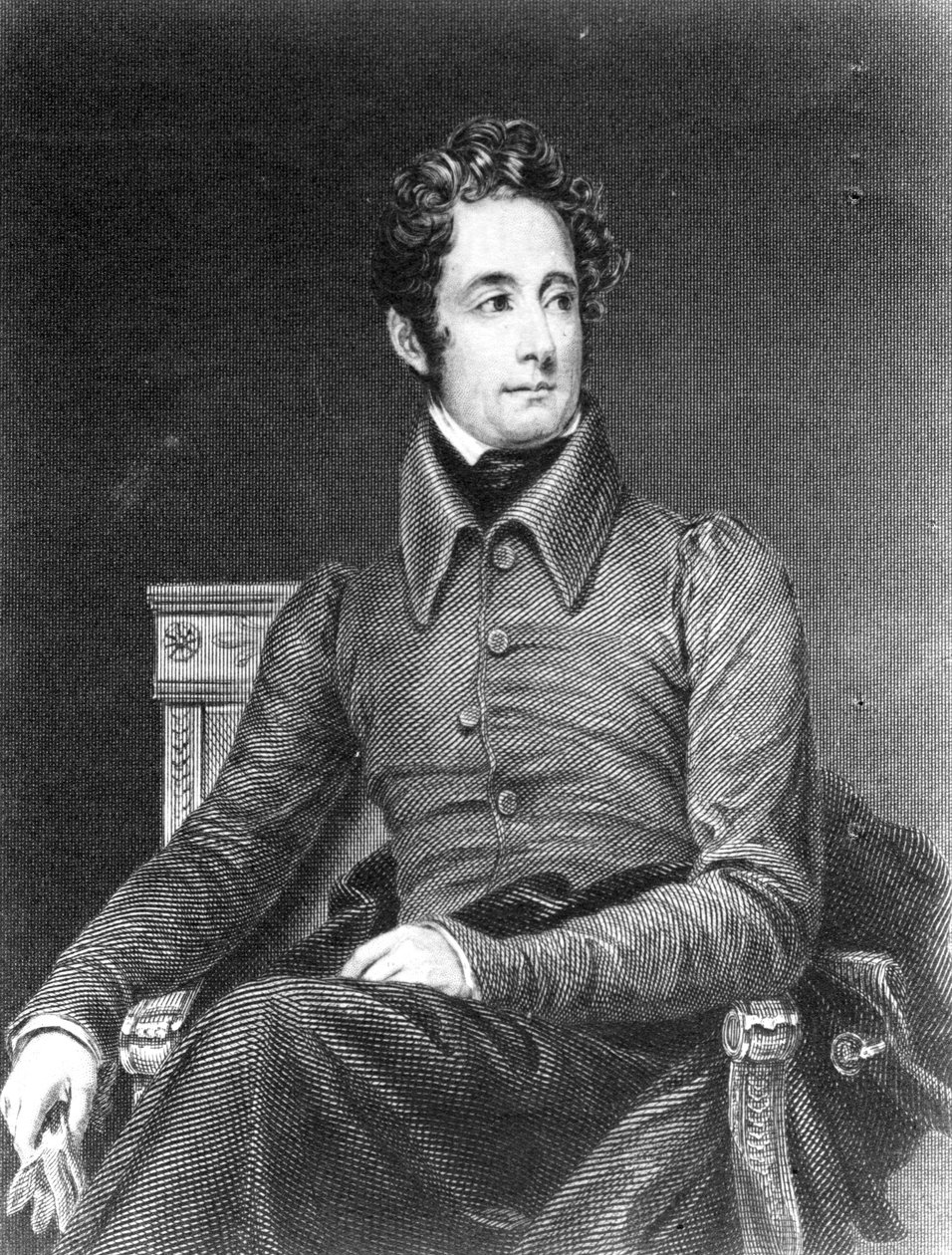 Alfons de Lamartine autorstwa French School