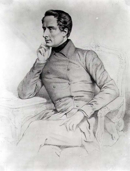 Alphonse-Marie-Louis autorstwa Prat Lamartine (1790-1869) autorstwa French School