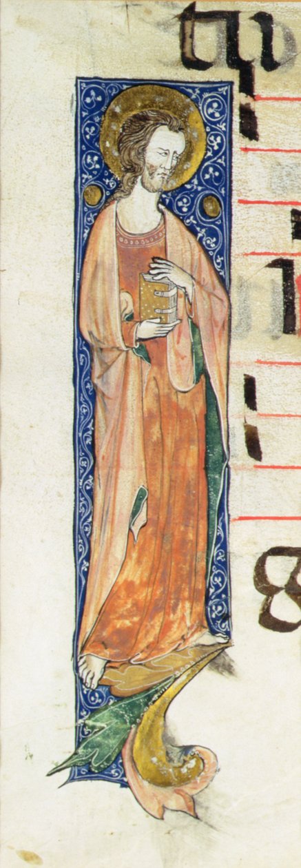 Apostoł trzymający księgę, ok. 1320 autorstwa French School