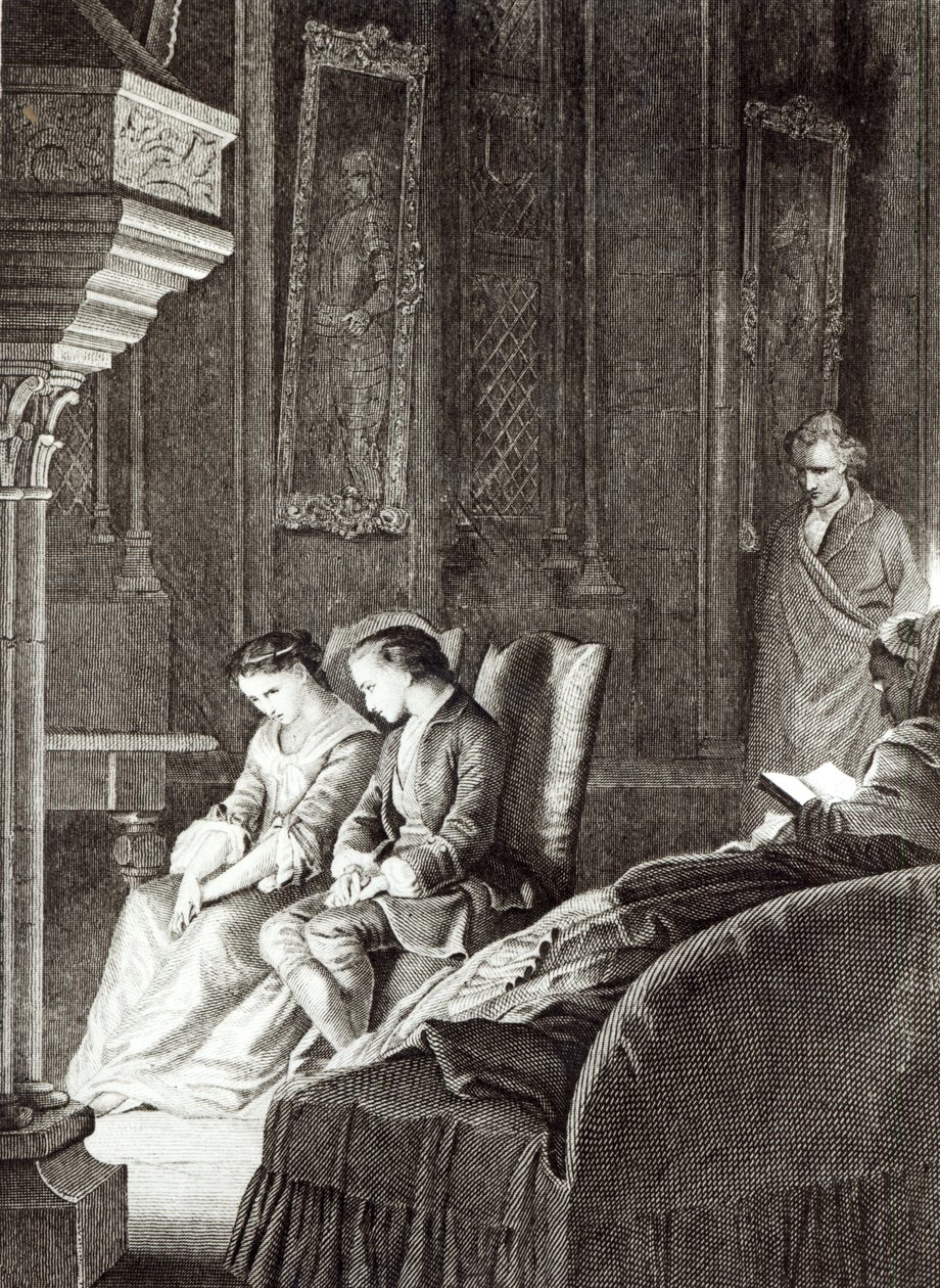 Wieczór w Combourg, ilustracja z „Les Memoires d