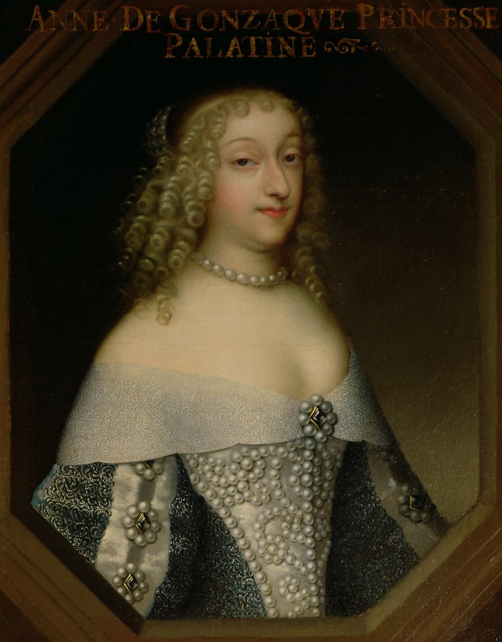 Anna de Gonzaga (1616-84) księżniczka Palatynatu autorstwa French School