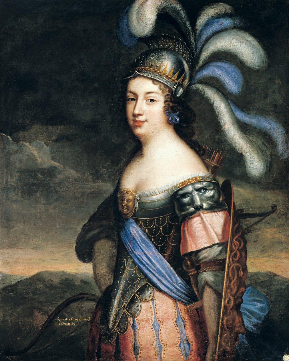 Anne de La Grange-Trianon (1632-1707) hrabina Palluau i Frontenac autorstwa French School