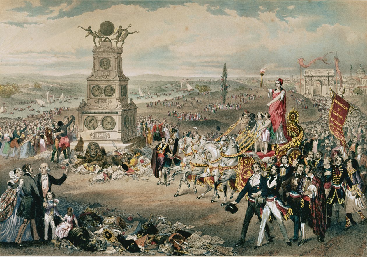 Rocznica Powszechnej Republiki Demokratycznej i Społecznej, 1848 autorstwa French School