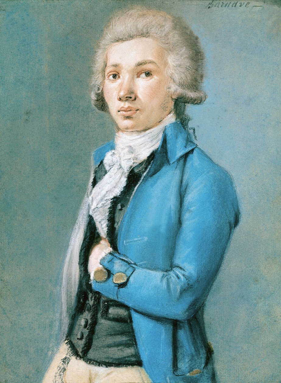 Antoine Barnave (1761-93) (pastel na papierze) autorstwa French School