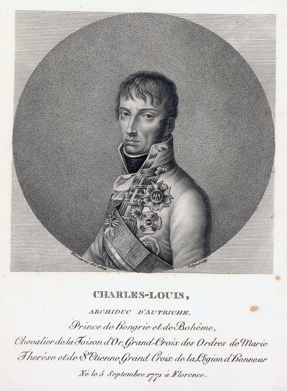 Arcyksiążę Karol Austrii, książę cieszyński, c.1814 autorstwa French School