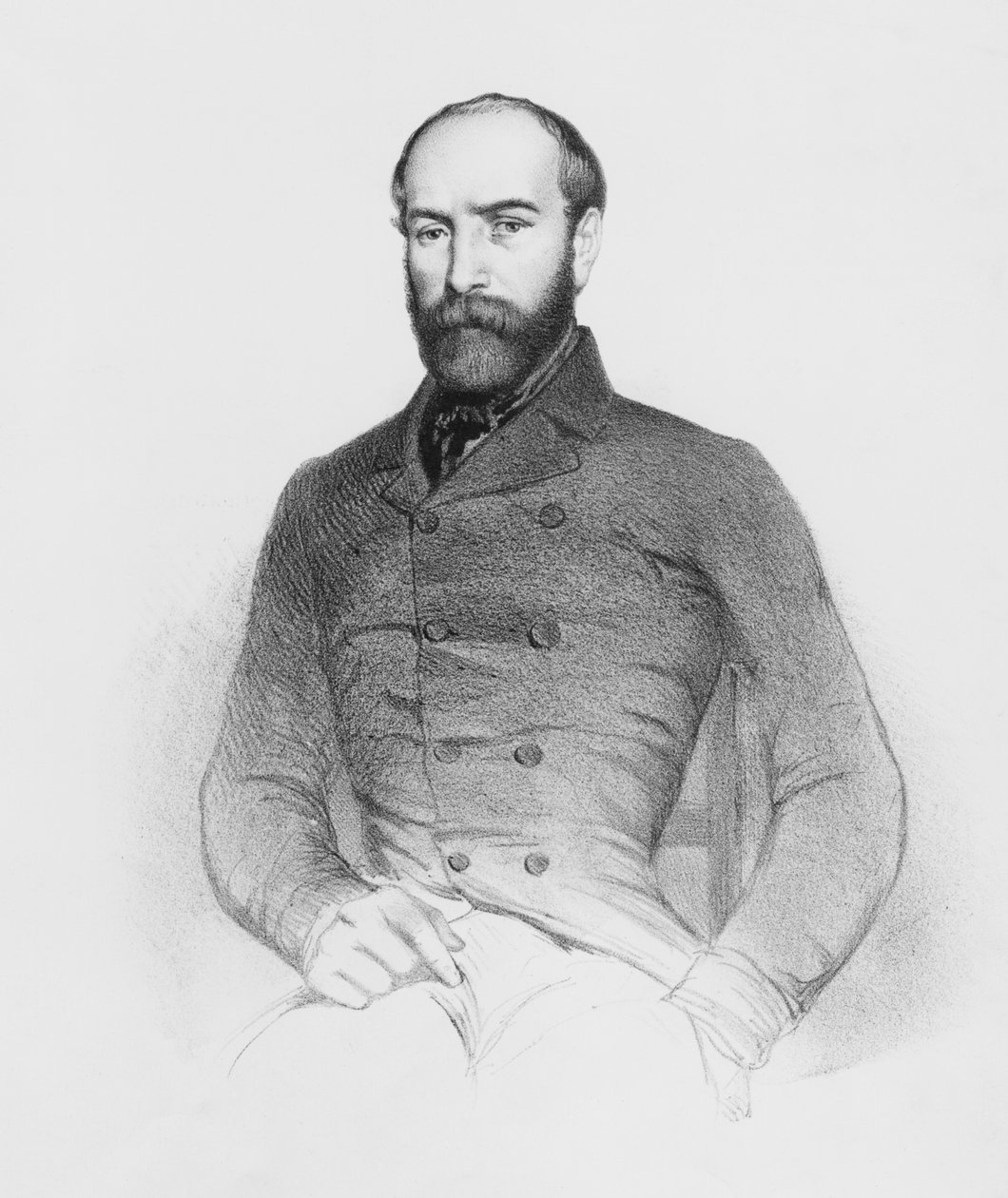 Armand Barbes jako przedstawiciel ludu w Konstytuancie, rycina Jannin autorstwa French School