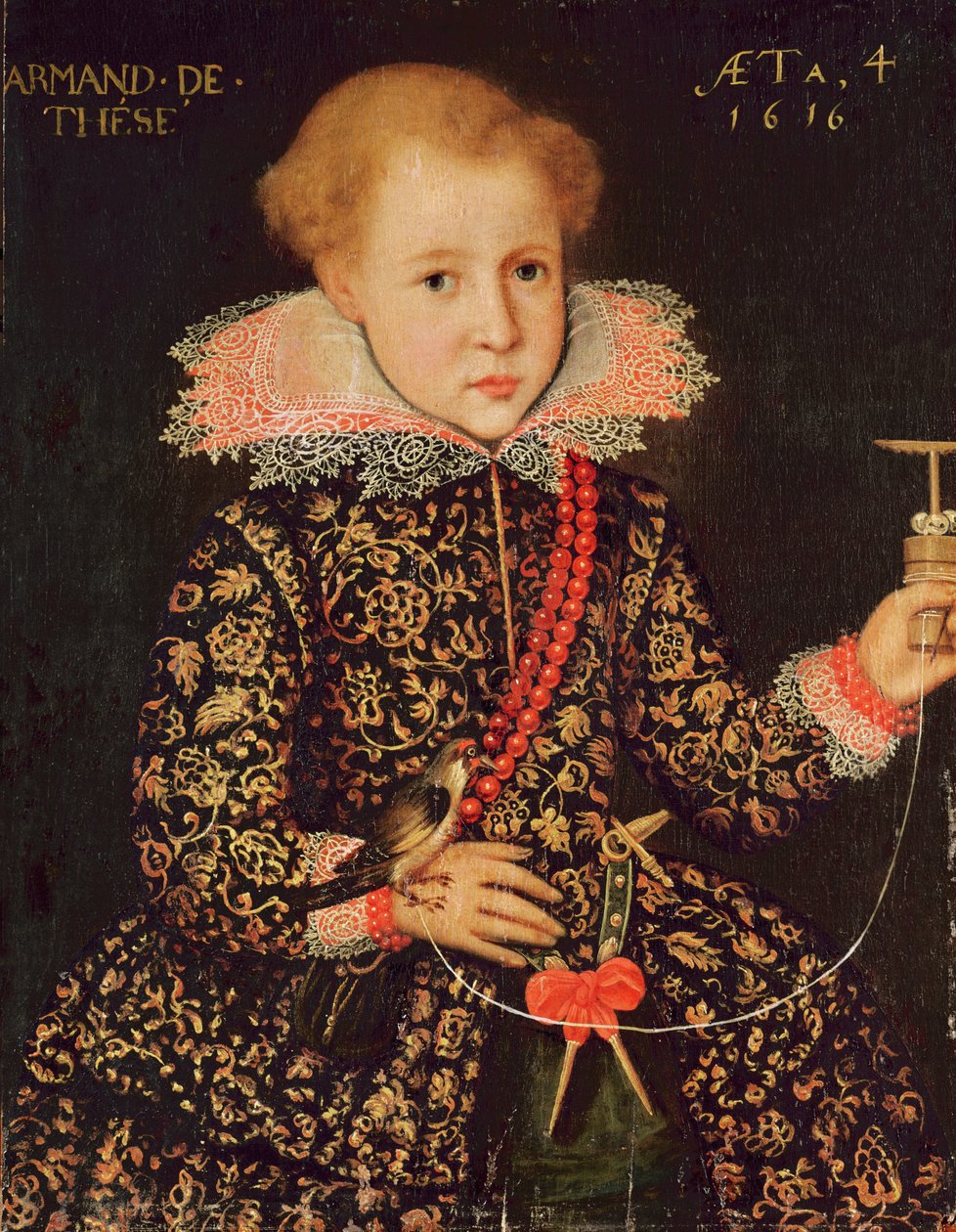 Armand de Tesse (ur. 1612) w wieku 4 lat, 1616 autorstwa French School
