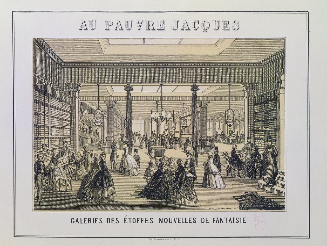 Au Pauvre Jacques: Dział Tkanin autorstwa French School