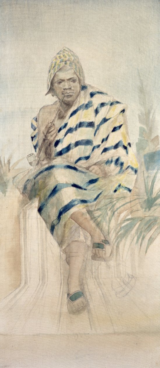 Behanzin (1844-1906) Ostatni król Dahomeju autorstwa French School