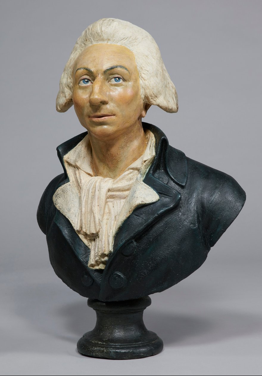 Popiersie Louis Michel Le Peletier de Saint-Fargeau (1760-93) (tynk polichromowany) autorstwa French School