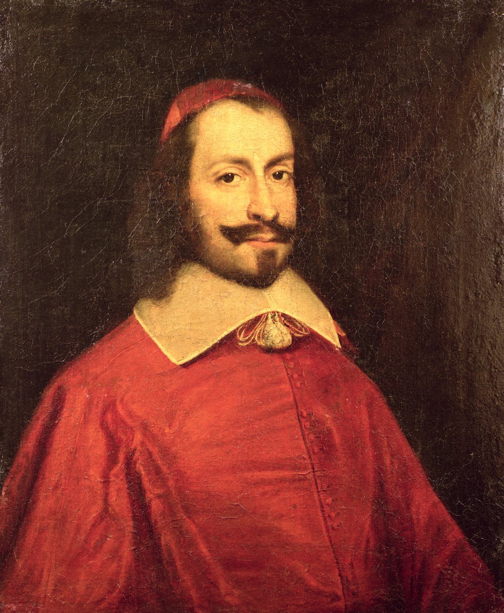 Kardinolas Julesas Mazarinas (1602–1661) XVII amžiaus portreto polio kopija autorstwa French School