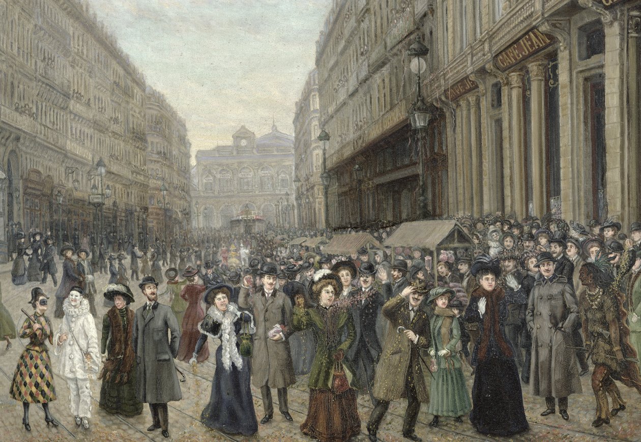 Karnawał w Lille (szczegóły 26196) autorstwa French School