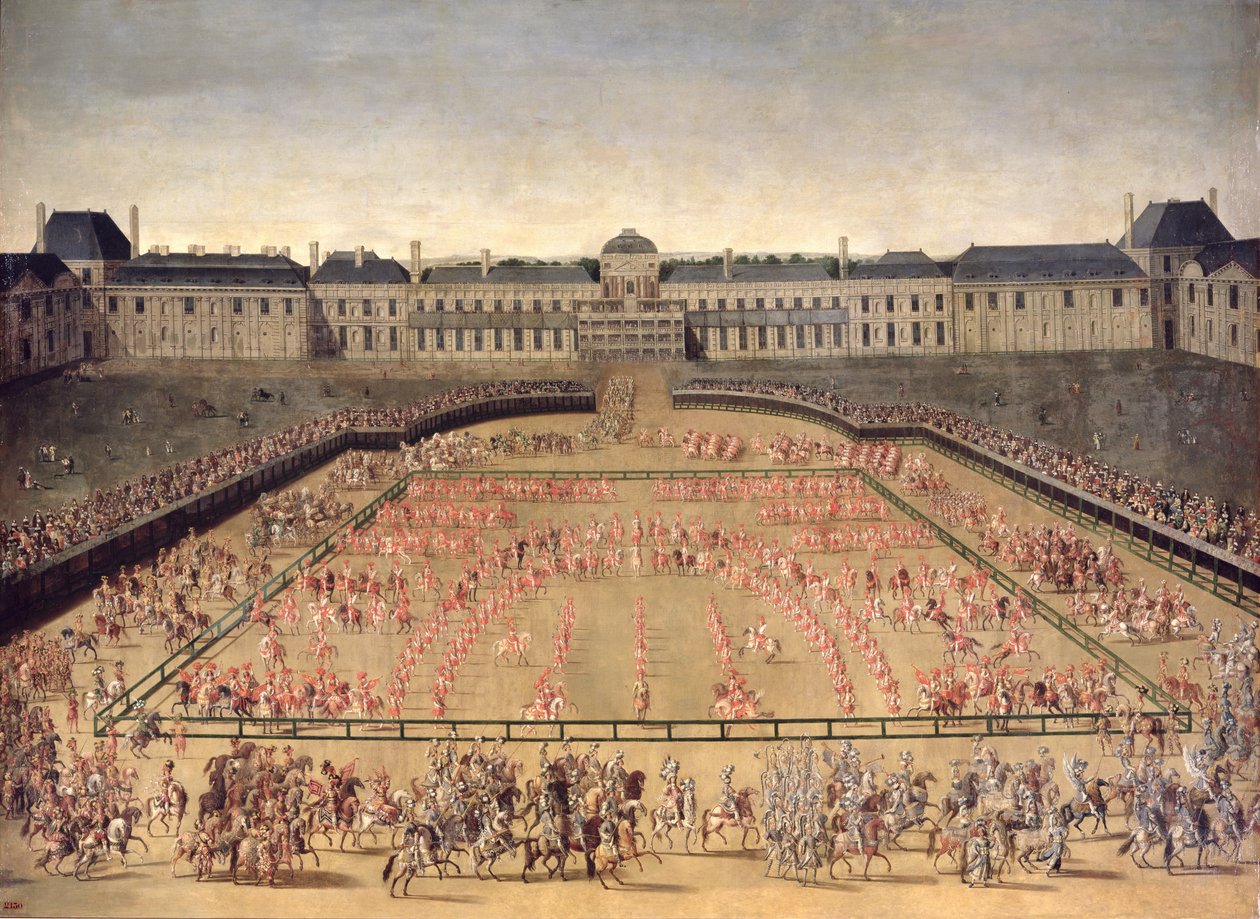 د ټیلیریز د ماڼۍ په محکمه کې د لوئس XIV لپاره کارول شوی، د جون په 5، 1662 پولی autorstwa French School