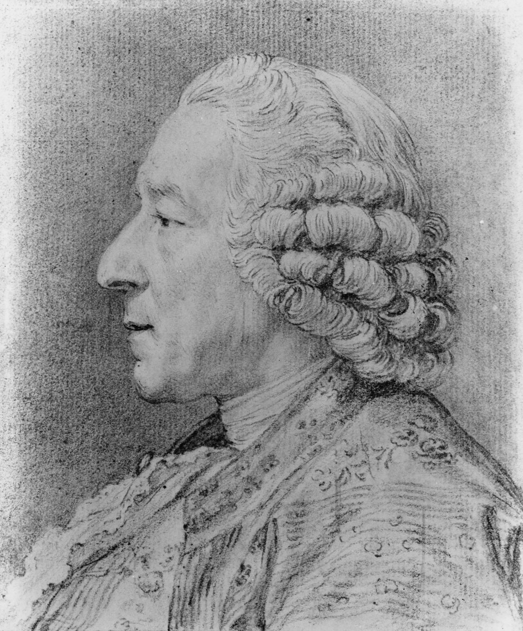 Charles-Nicolas Cochin, 1767 (węgiel na papierze) autorstwa French School