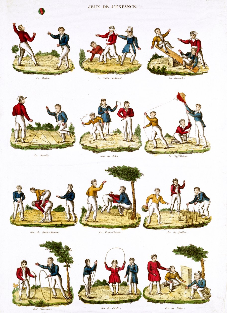 Gry dla dzieci, 1810 autorstwa French School