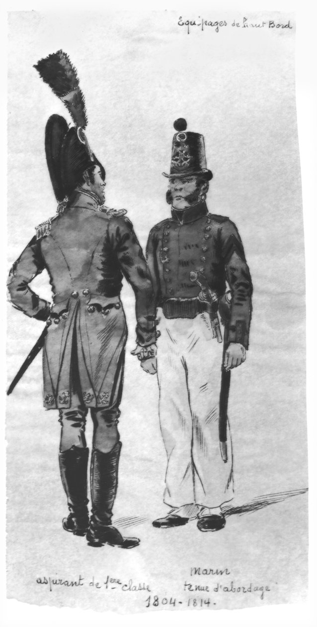 Kostiumy francuskich marines od 1804 do 1814 r autorstwa French School