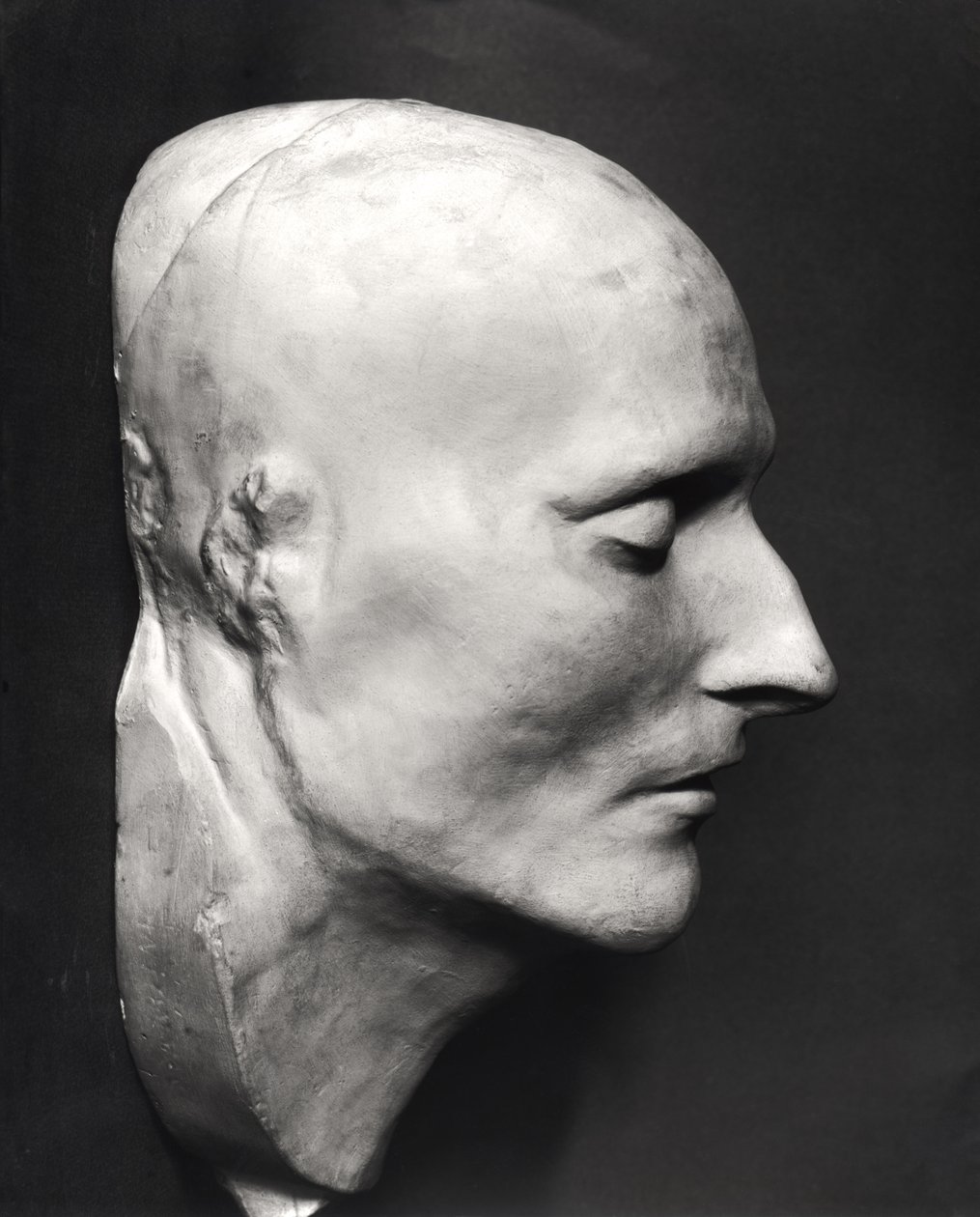 Maska pośmiertna Napoleona Bonaparte (1769-1821) (tynk) autorstwa French School