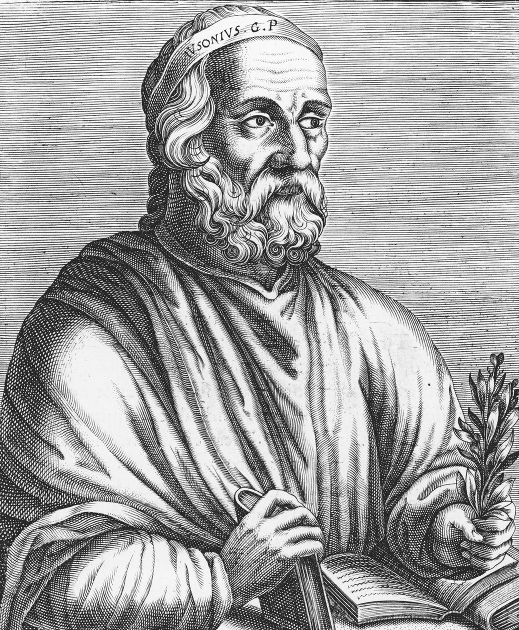 Decimus Maximus Ausonius (ok. 310-395) 1584 autorstwa French School