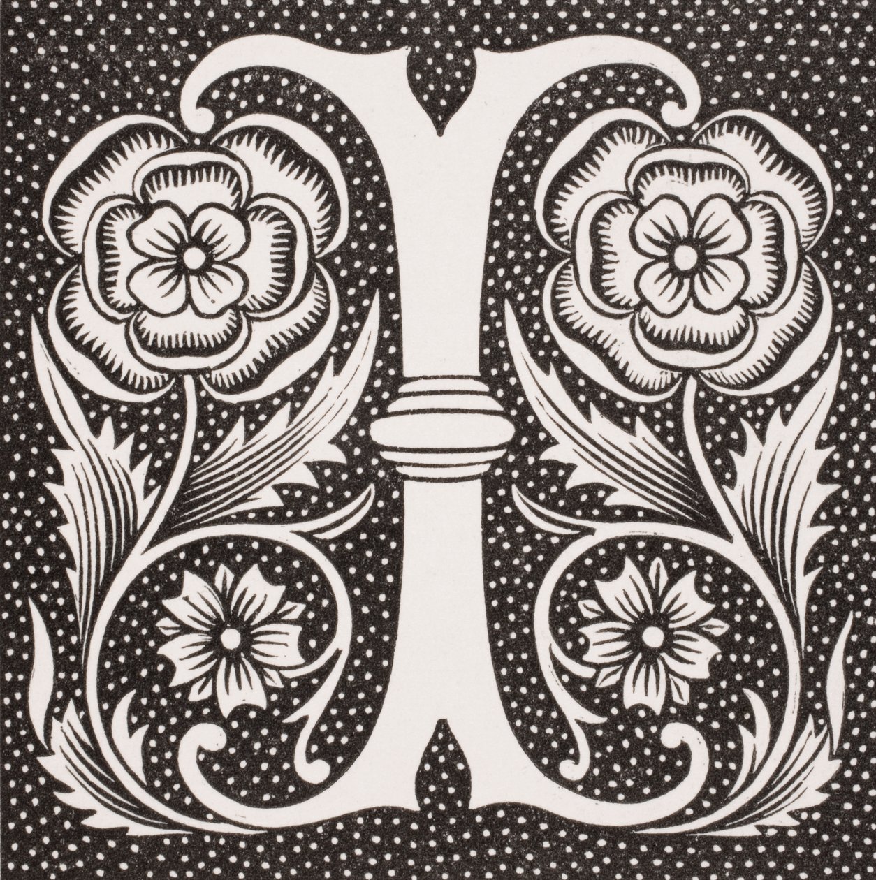 Zdobiona litera „I”, z „Le Moyen Age et La Renaissance” Paula Lacroix (1806-84) opublikowana w 1847 r. autorstwa French School