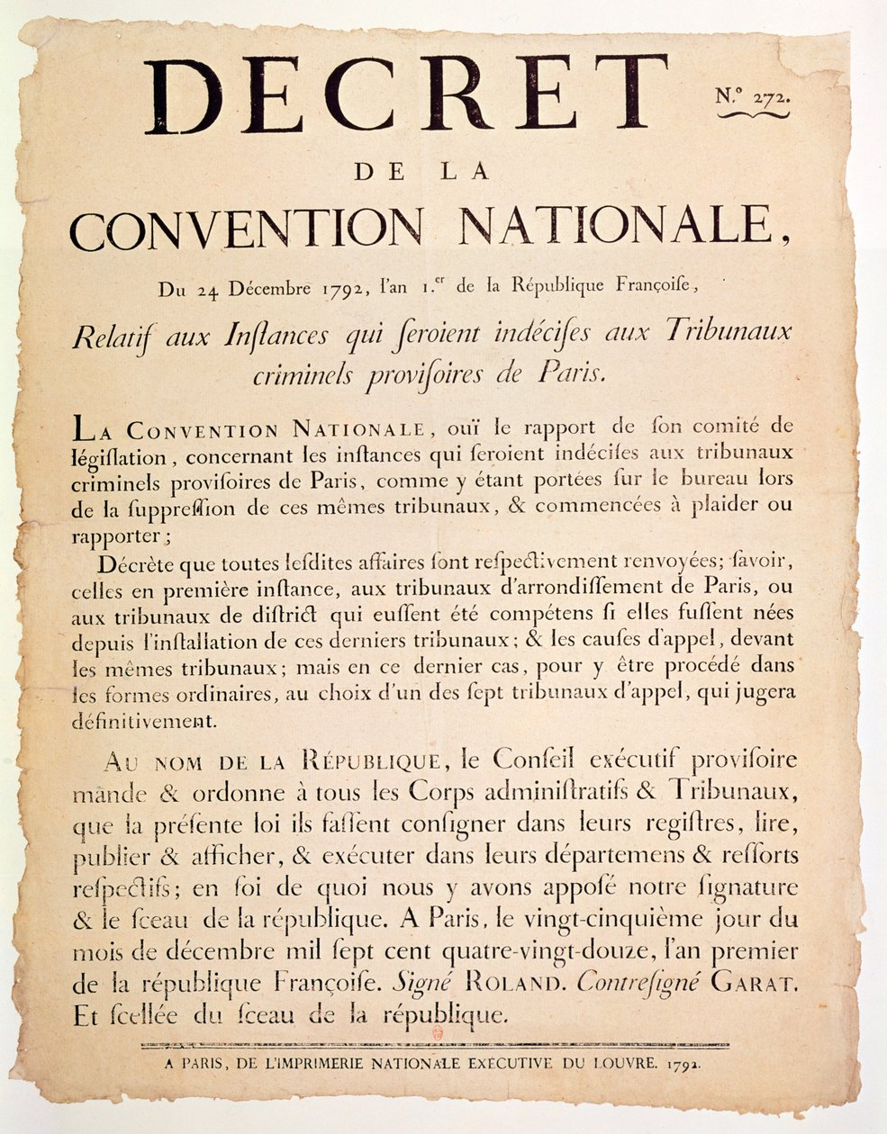 Dekret Zjazdu Narodowego z 24 grudnia 1792 r. autorstwa French School