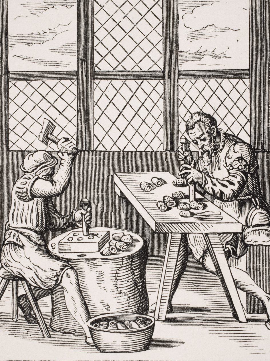 Kostkarka, reprodukcja drzeworytu Josta Ammana (1539-91) z 